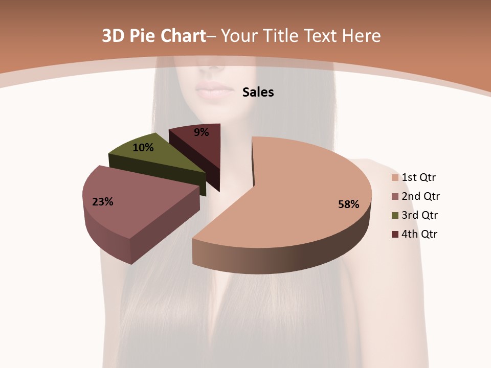 Portrait Styling Face PowerPoint Template