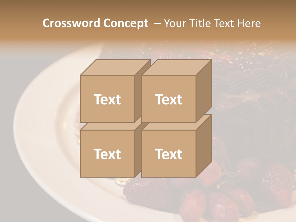 Cherry Sauce Cake Decoration PowerPoint Template