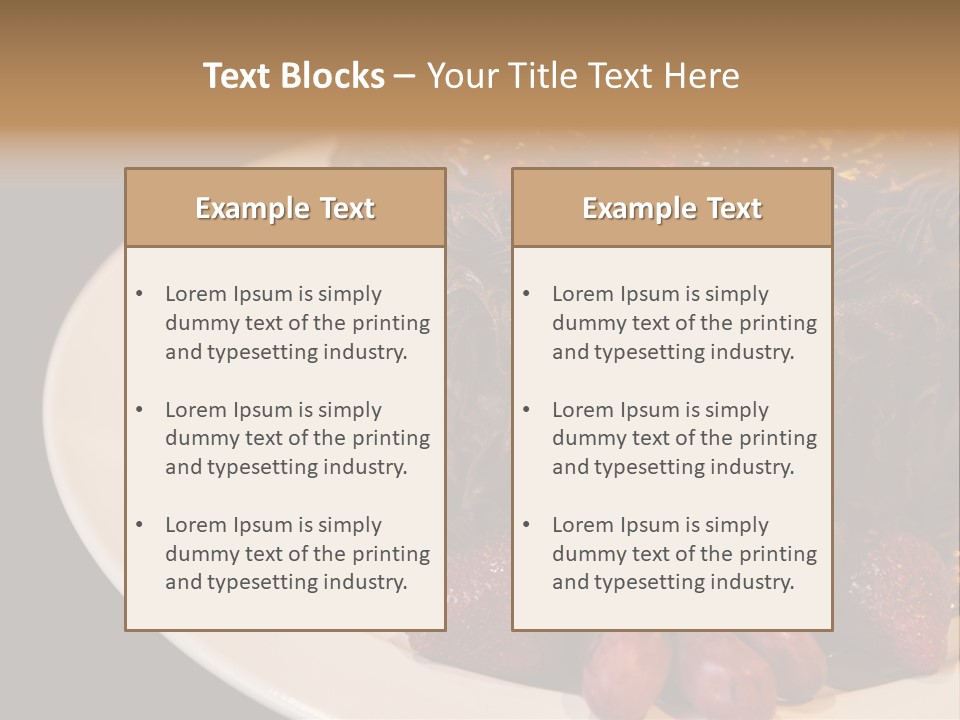 Cherry Sauce Cake Decoration PowerPoint Template