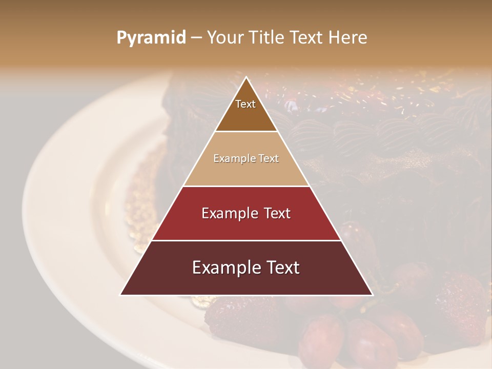 Cherry Sauce Cake Decoration PowerPoint Template