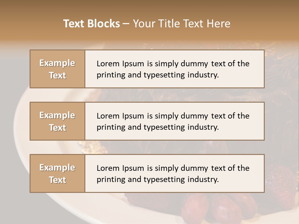 Cherry Sauce Cake Decoration PowerPoint Template