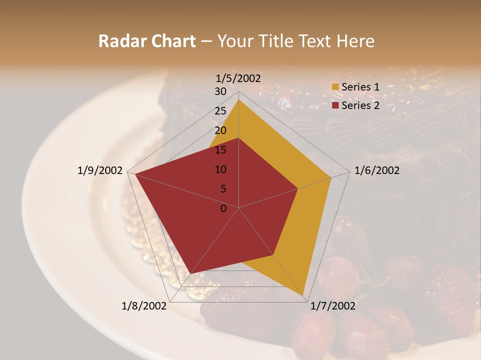 Cherry Sauce Cake Decoration PowerPoint Template