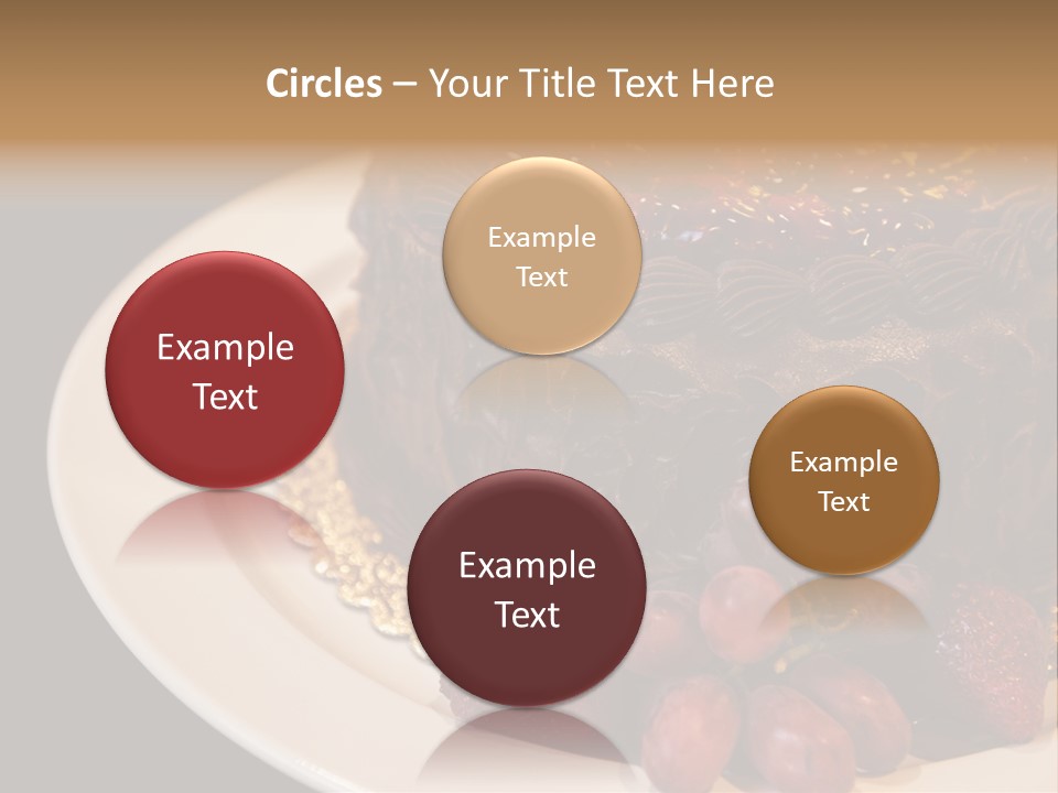 Cherry Sauce Cake Decoration PowerPoint Template