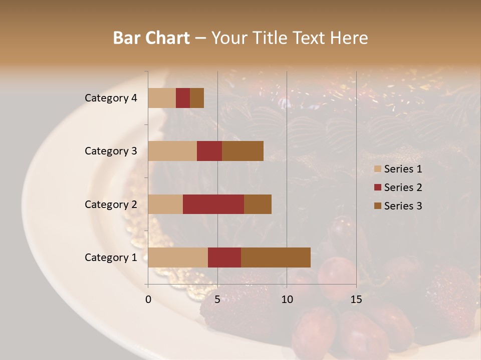 Cherry Sauce Cake Decoration PowerPoint Template