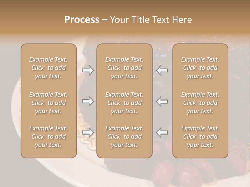 Cherry Sauce Cake Decoration PowerPoint Template