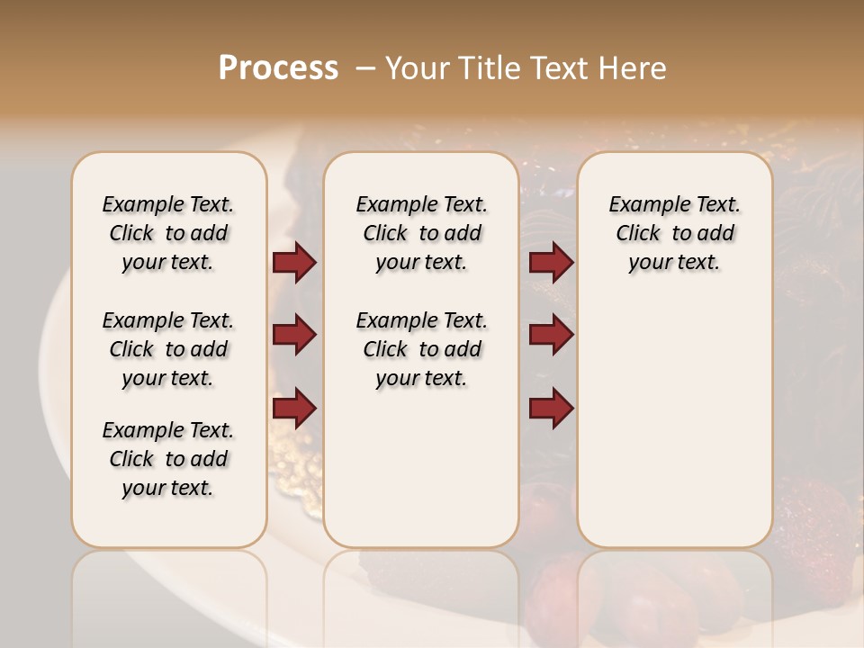 Cherry Sauce Cake Decoration PowerPoint Template