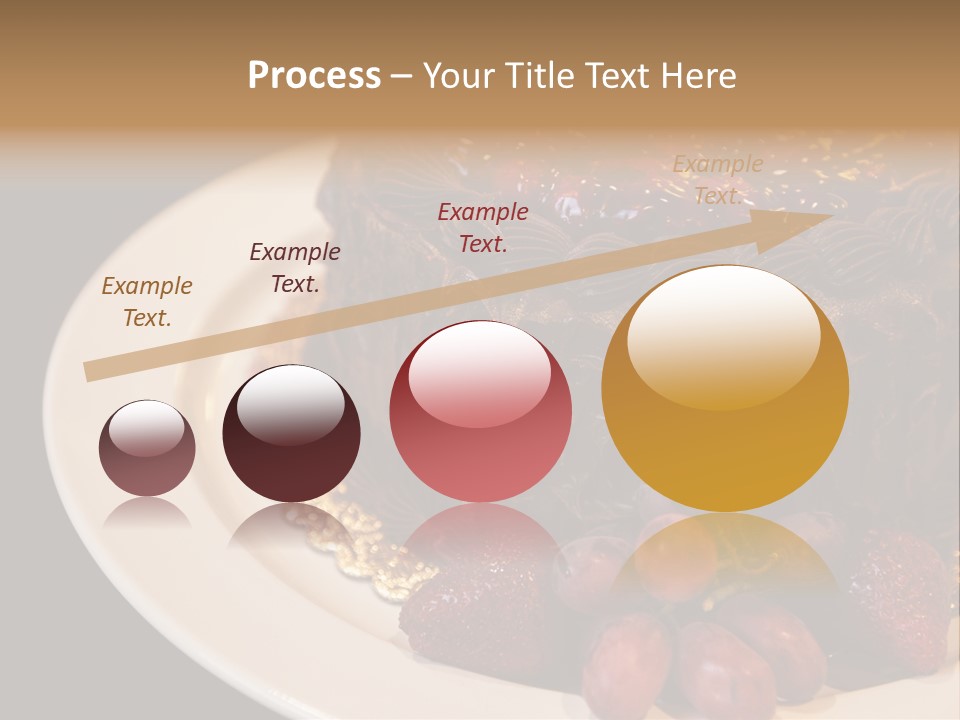 Cherry Sauce Cake Decoration PowerPoint Template