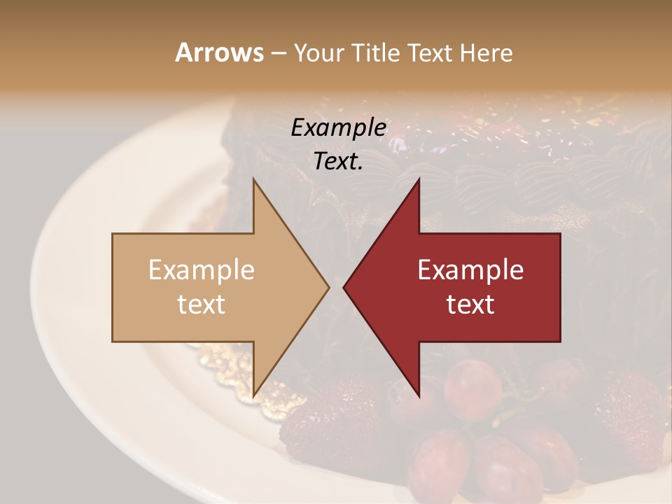 Cherry Sauce Cake Decoration PowerPoint Template