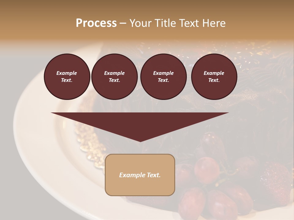 Cherry Sauce Cake Decoration PowerPoint Template