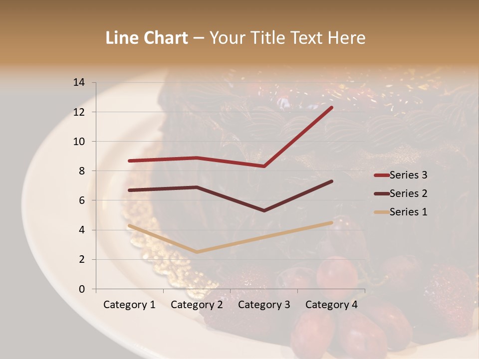 Cherry Sauce Cake Decoration PowerPoint Template