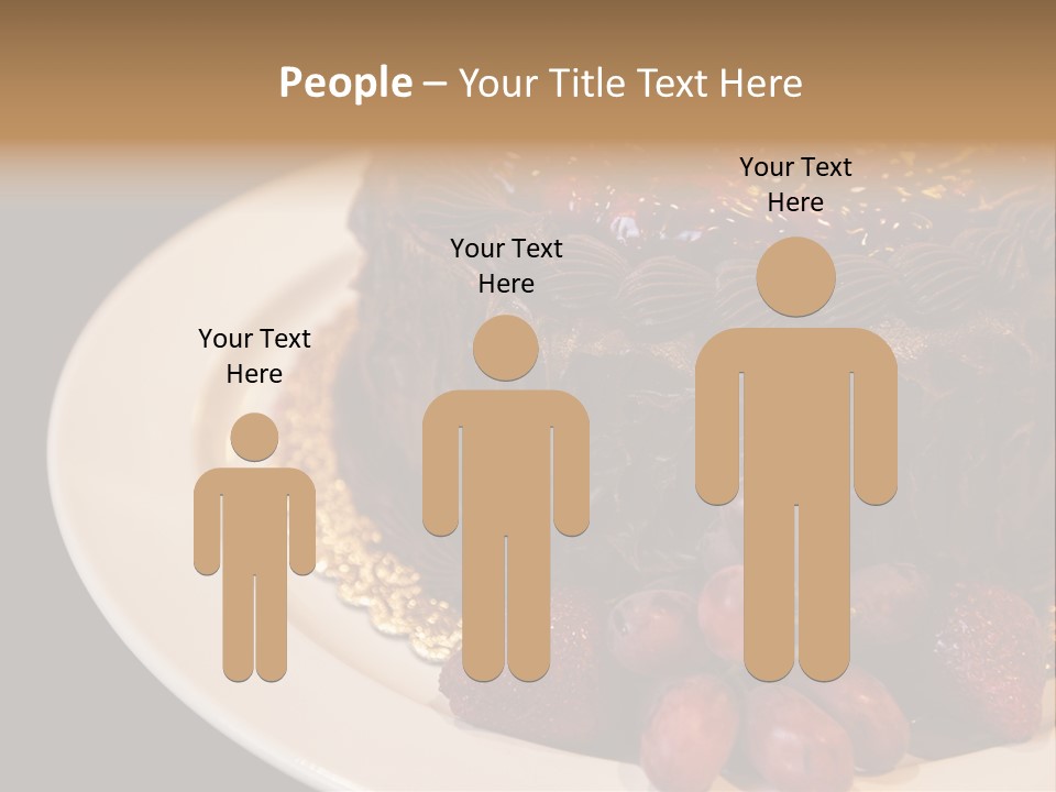 Cherry Sauce Cake Decoration PowerPoint Template