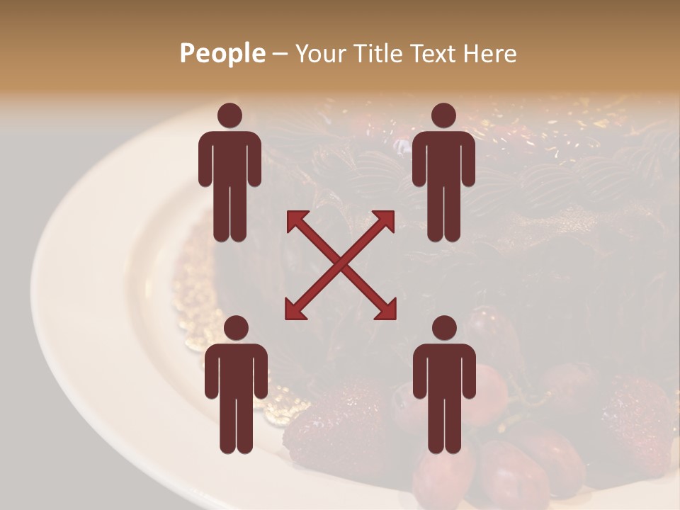 Cherry Sauce Cake Decoration PowerPoint Template