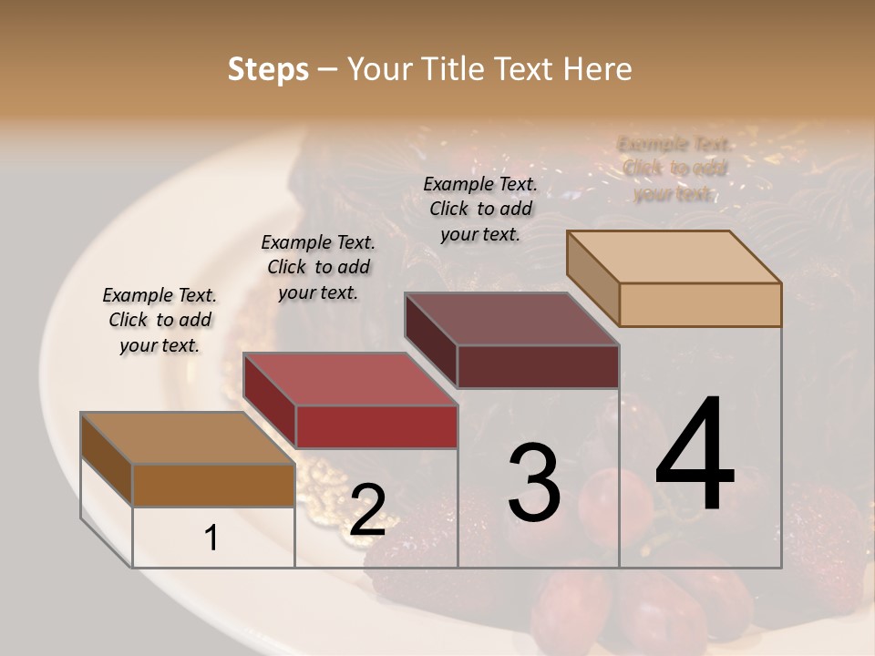 Cherry Sauce Cake Decoration PowerPoint Template