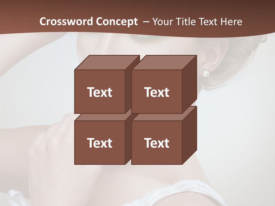 Pearls Head Blonde PowerPoint Template