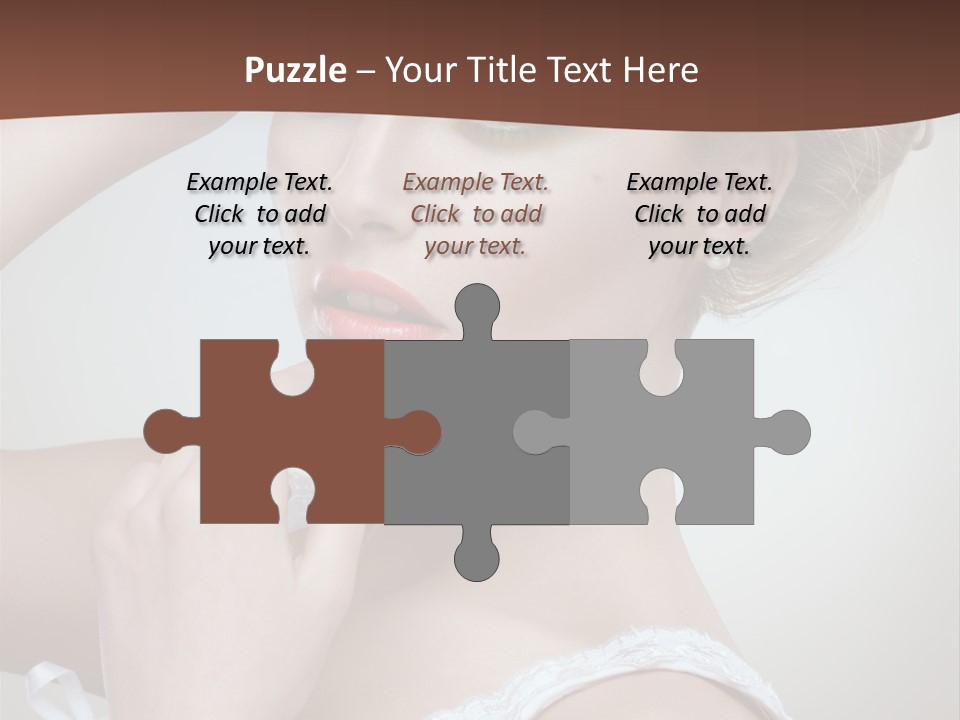 Pearls Head Blonde PowerPoint Template