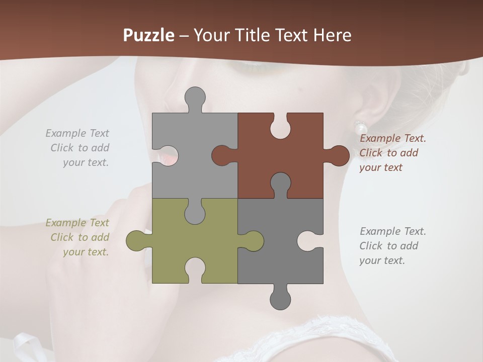 Pearls Head Blonde PowerPoint Template