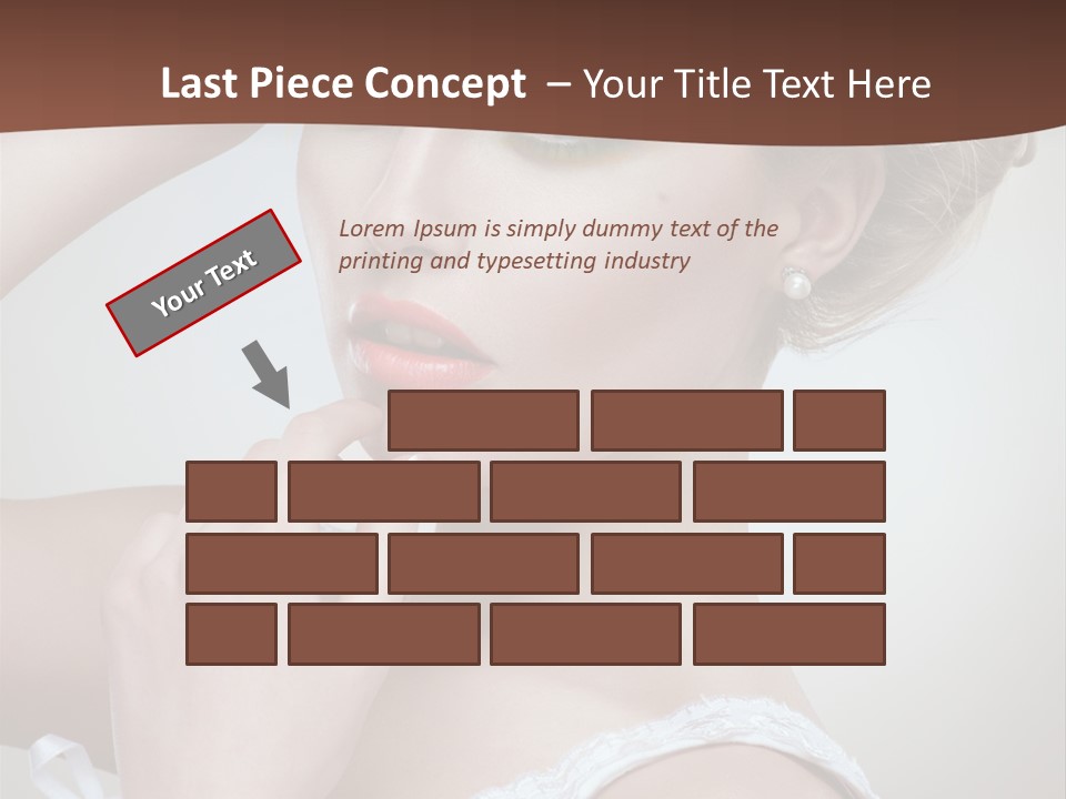 Pearls Head Blonde PowerPoint Template