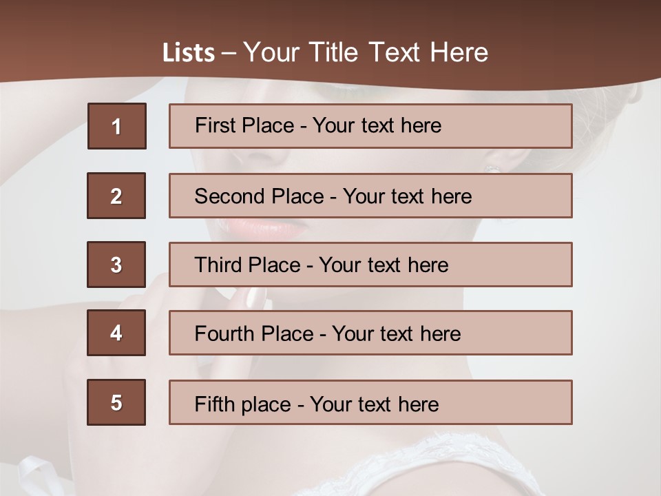 Pearls Head Blonde PowerPoint Template
