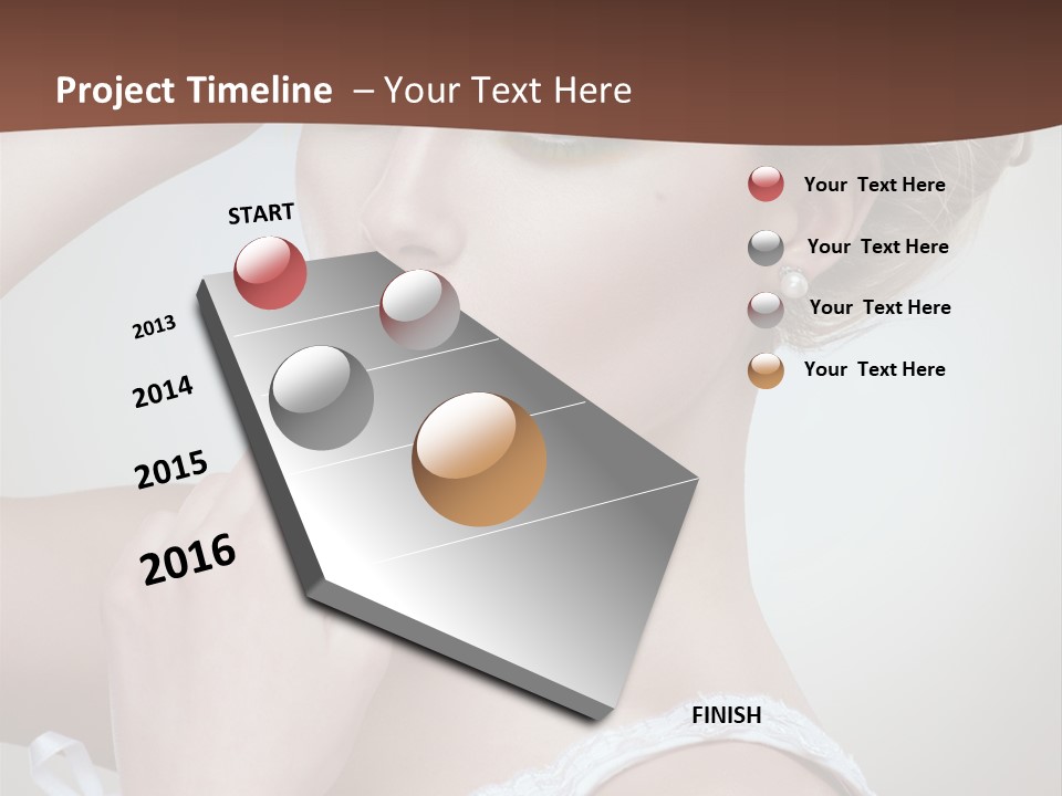 Pearls Head Blonde PowerPoint Template