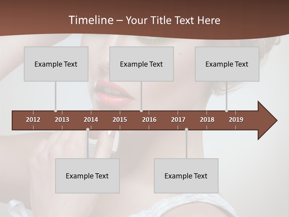 Pearls Head Blonde PowerPoint Template