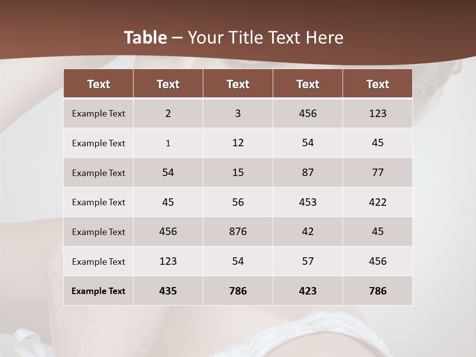 Pearls Head Blonde PowerPoint Template