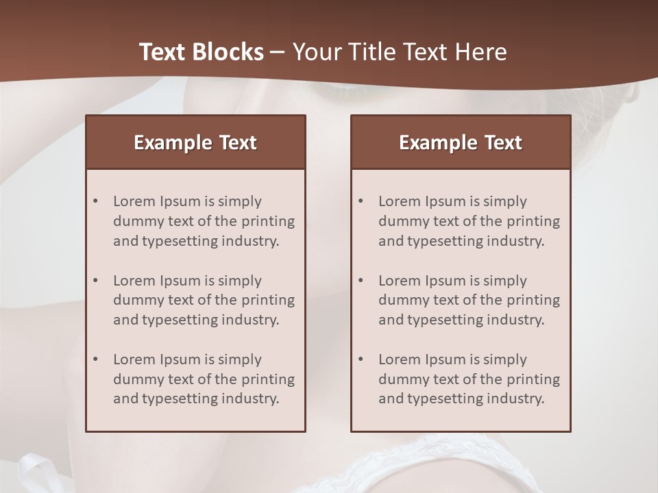 Pearls Head Blonde PowerPoint Template