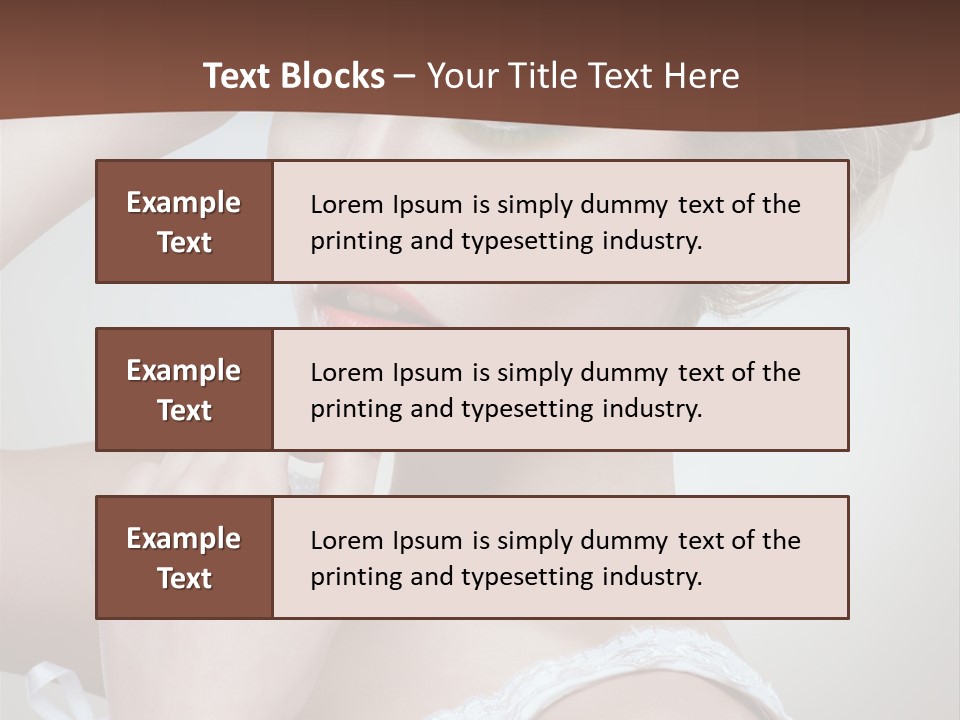 Pearls Head Blonde PowerPoint Template