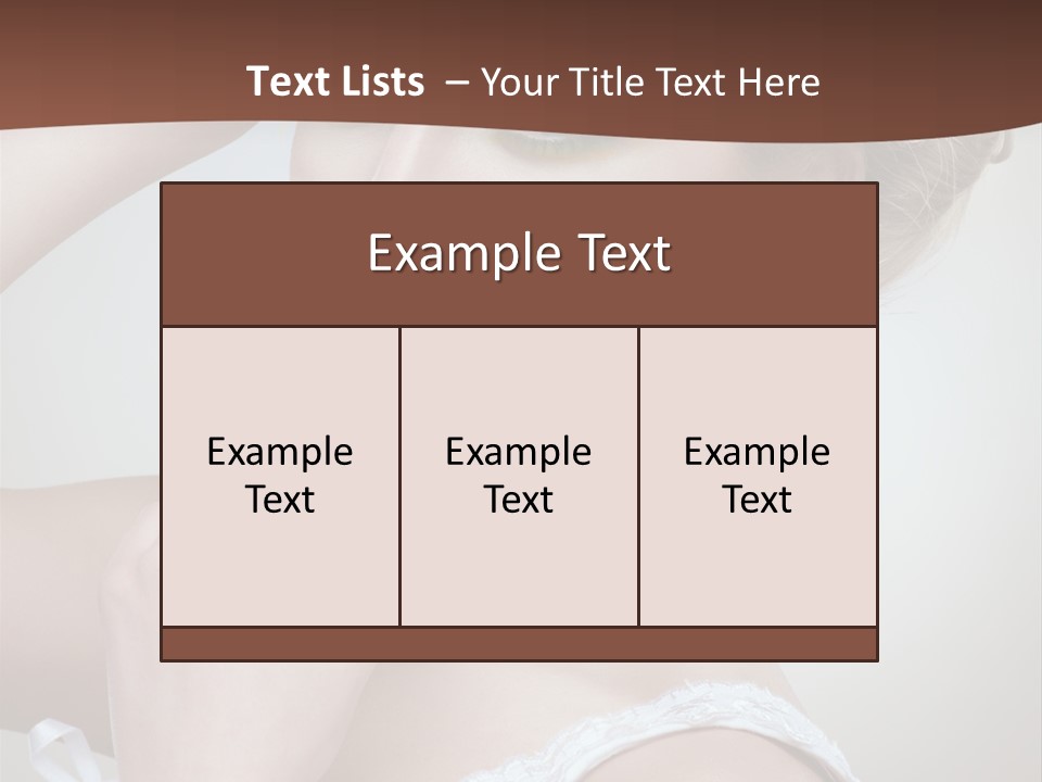 Pearls Head Blonde PowerPoint Template