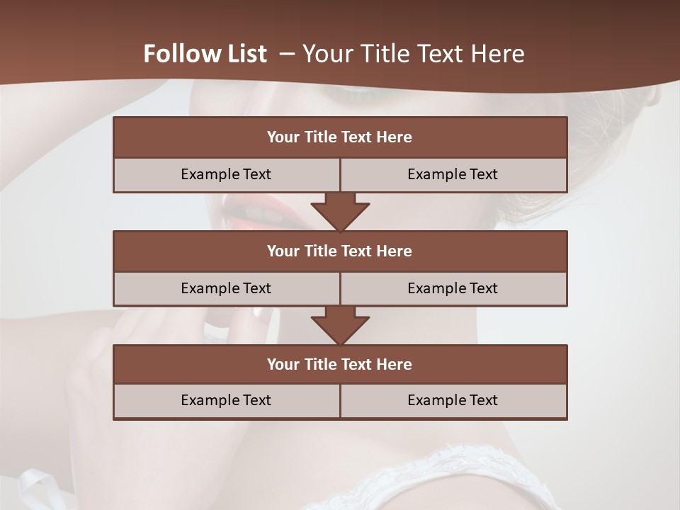 Pearls Head Blonde PowerPoint Template