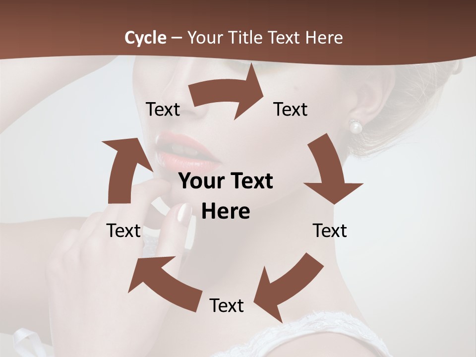 Pearls Head Blonde PowerPoint Template