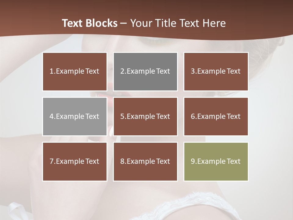 Pearls Head Blonde PowerPoint Template