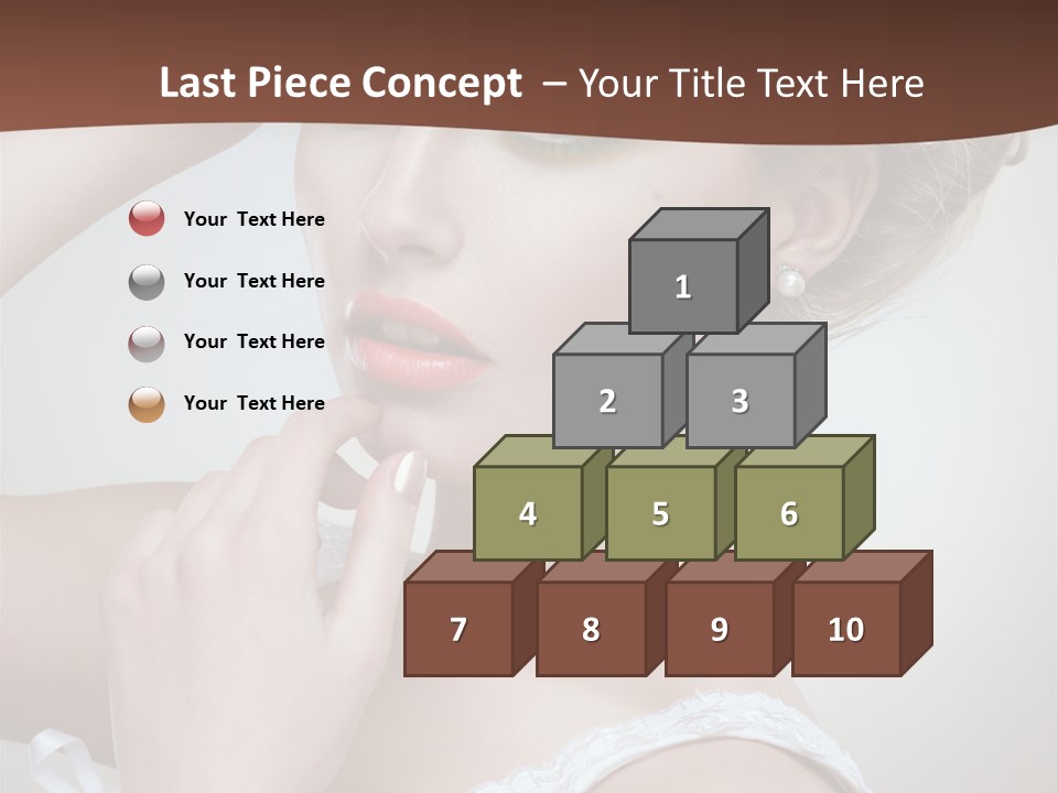 Pearls Head Blonde PowerPoint Template