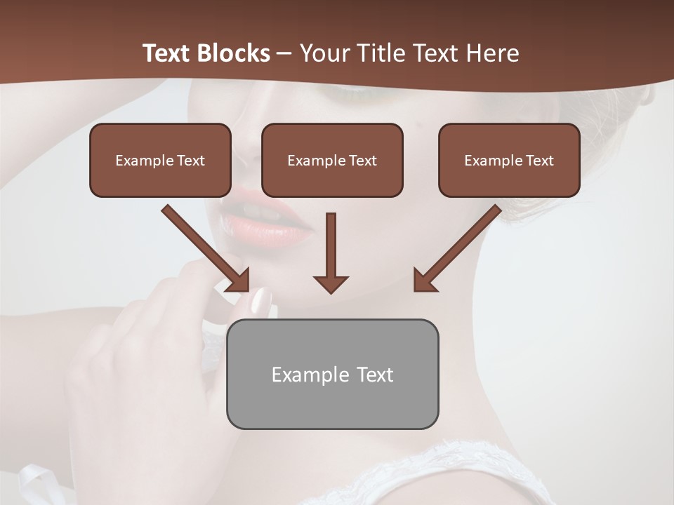 Pearls Head Blonde PowerPoint Template