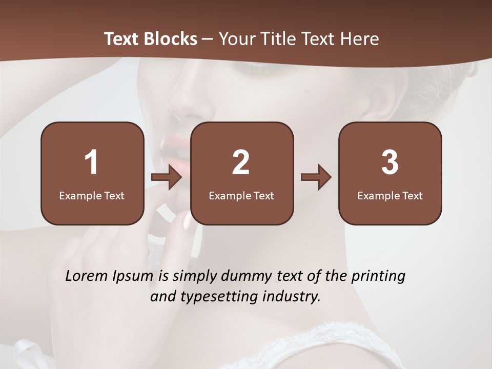 Pearls Head Blonde PowerPoint Template