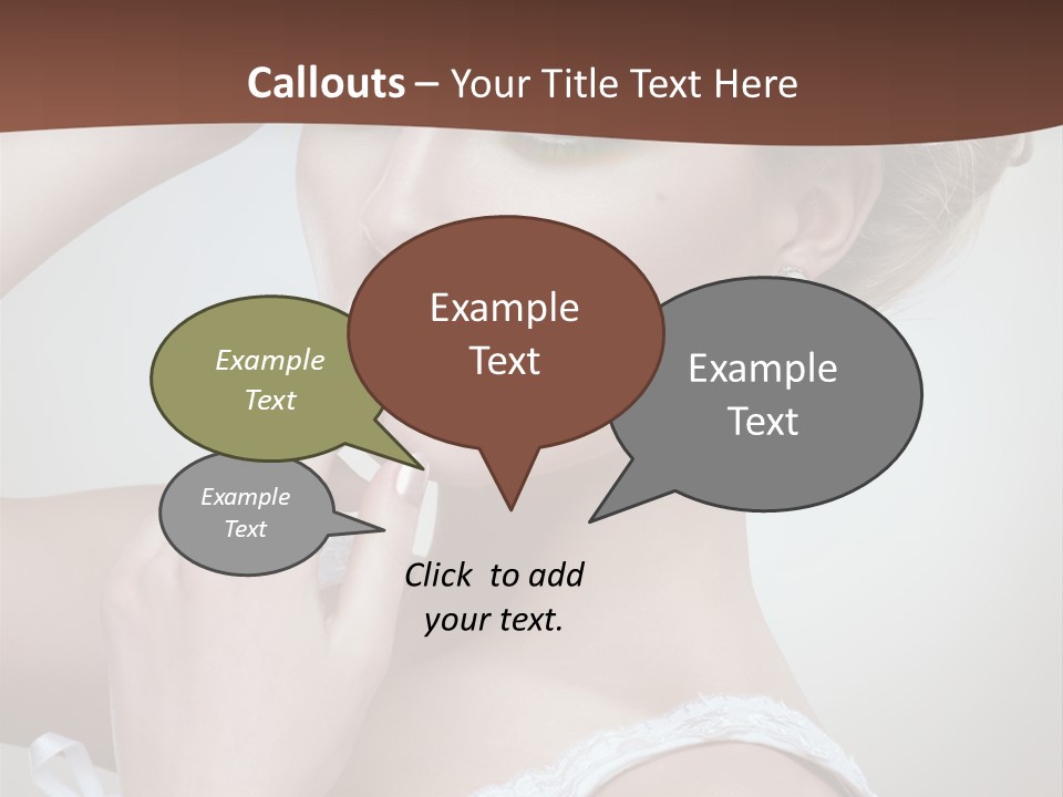 Pearls Head Blonde PowerPoint Template