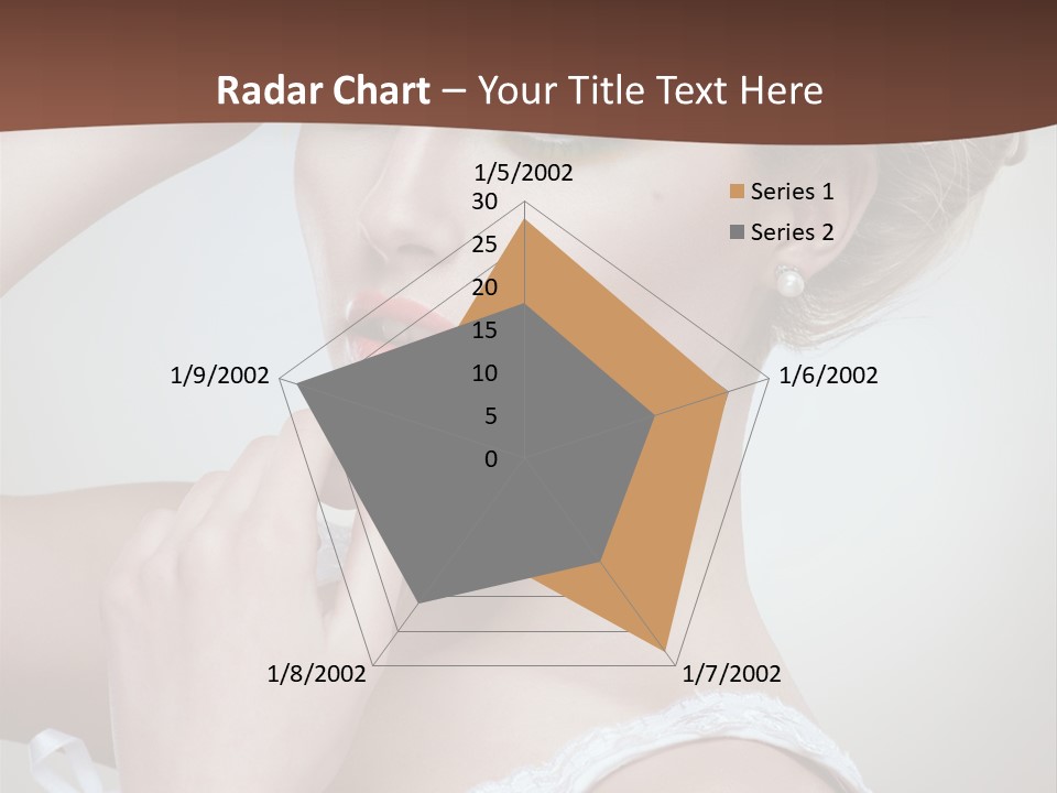 Pearls Head Blonde PowerPoint Template