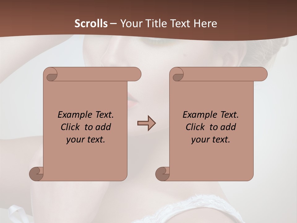 Pearls Head Blonde PowerPoint Template