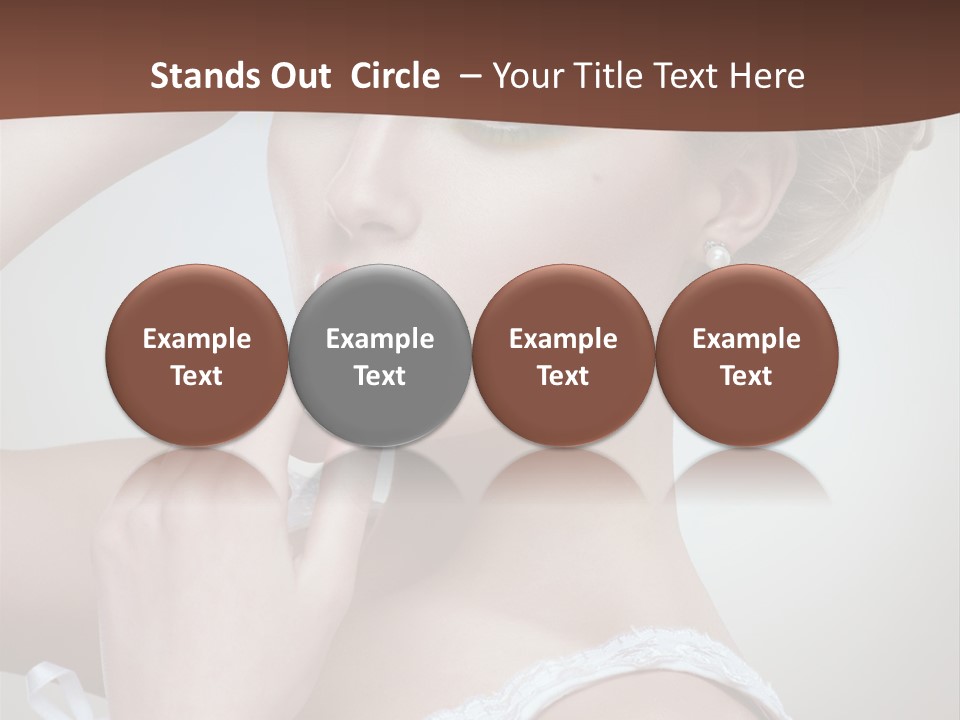 Pearls Head Blonde PowerPoint Template