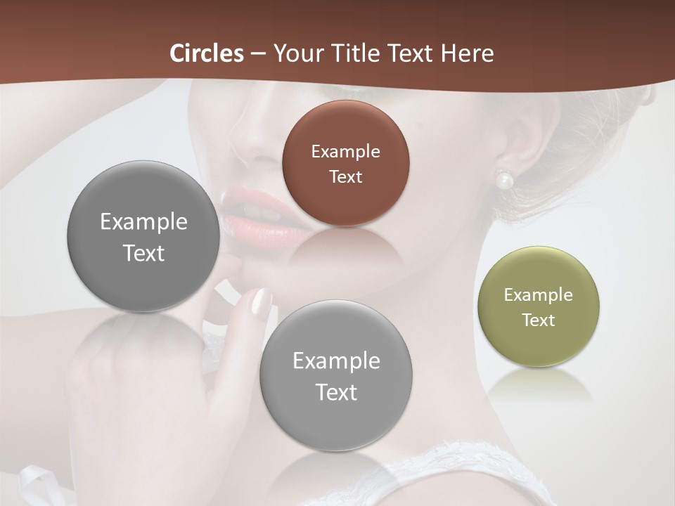 Pearls Head Blonde PowerPoint Template