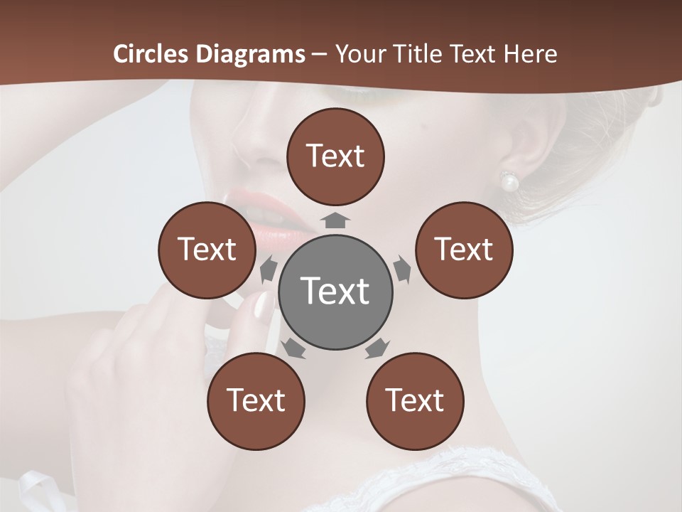 Pearls Head Blonde PowerPoint Template