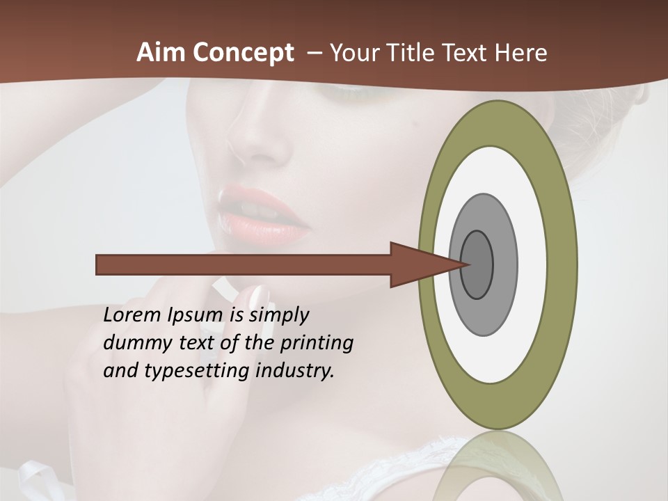 Pearls Head Blonde PowerPoint Template