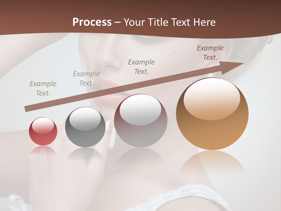 Pearls Head Blonde PowerPoint Template