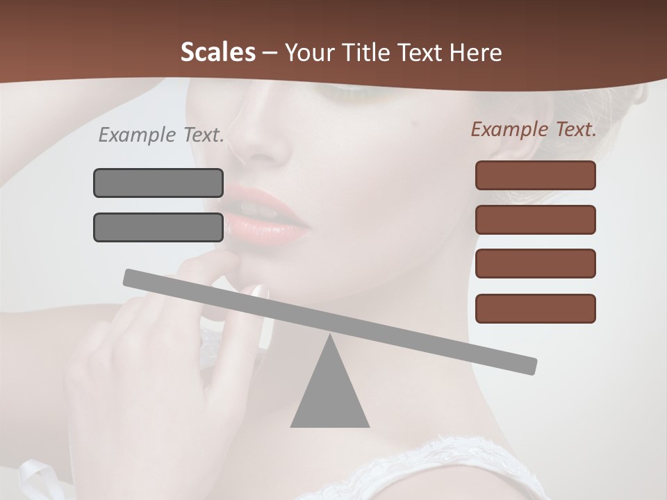 Pearls Head Blonde PowerPoint Template