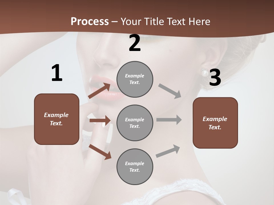 Pearls Head Blonde PowerPoint Template