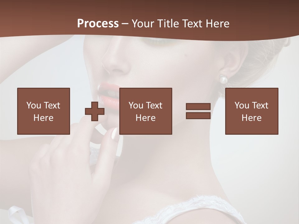 Pearls Head Blonde PowerPoint Template