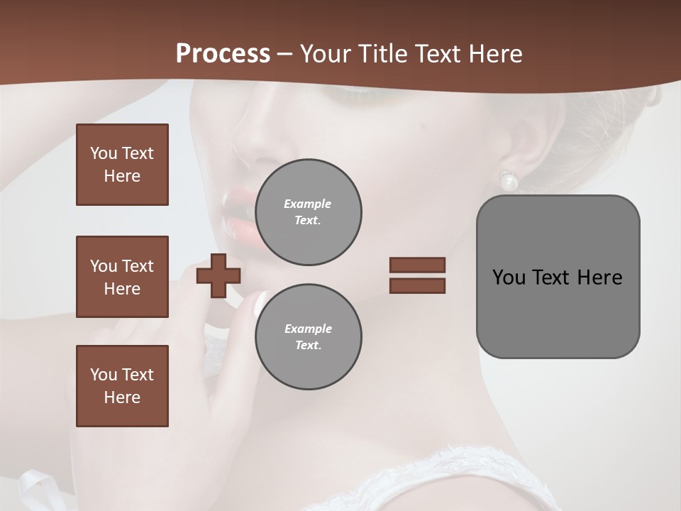 Pearls Head Blonde PowerPoint Template