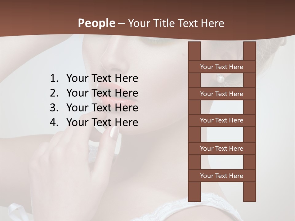 Pearls Head Blonde PowerPoint Template