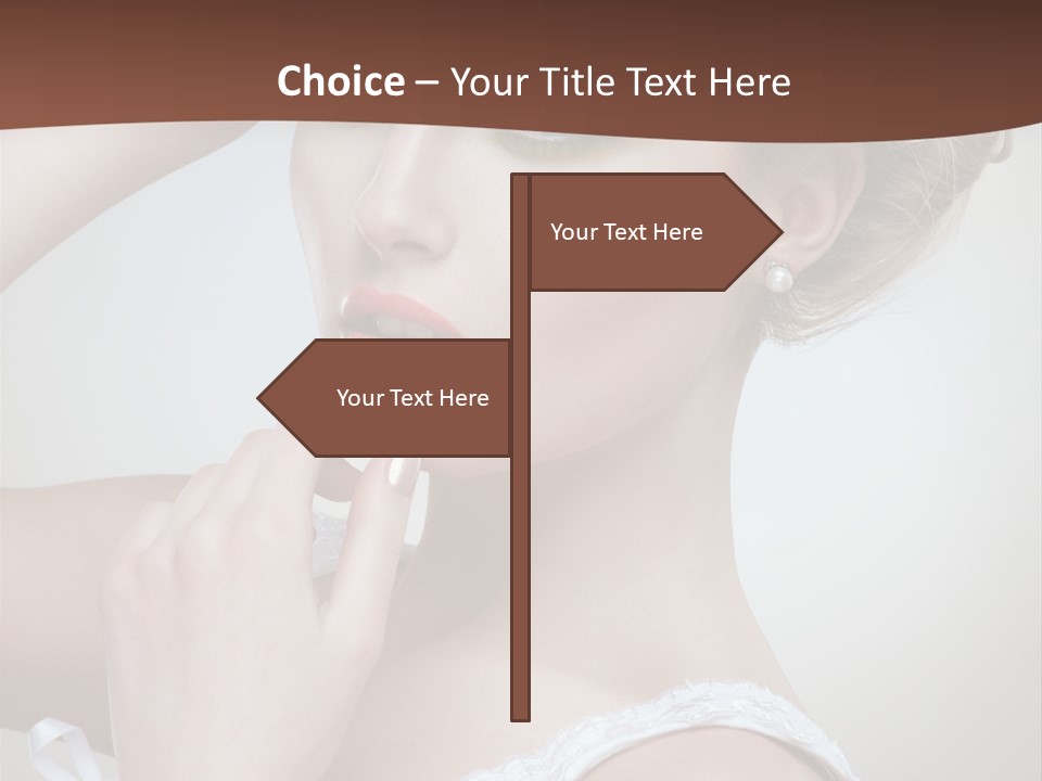 Pearls Head Blonde PowerPoint Template