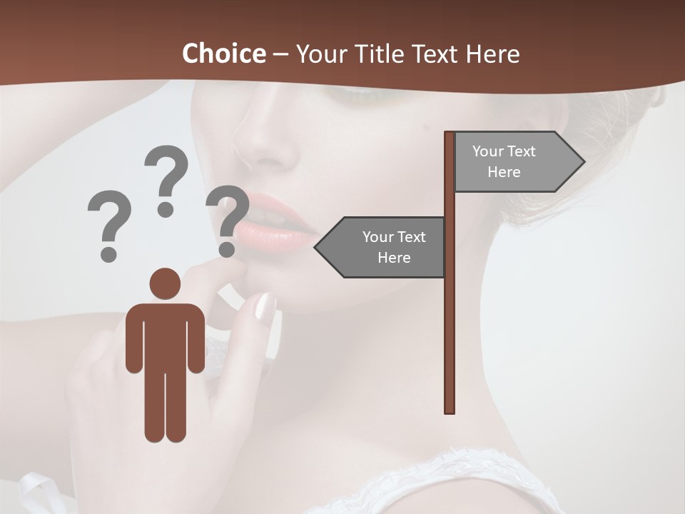 Pearls Head Blonde PowerPoint Template