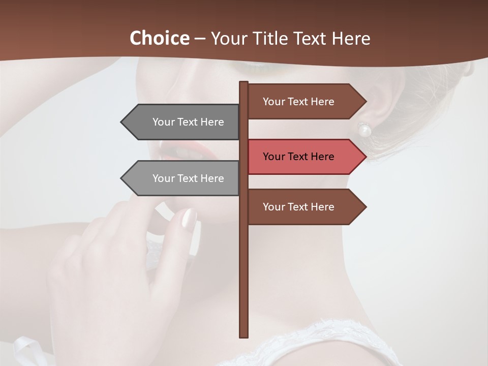 Pearls Head Blonde PowerPoint Template